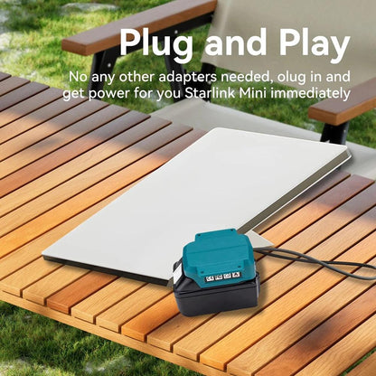For Starlink Mini DC Power Cable For Makita 18V Li-ion Battery Charger Adapter Plug and Play For Starlink Mini Dish Accessories Starlink Cables & Adaptors
