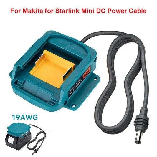 For Starlink Mini DC Power Cable For Makita 18V Li-ion Battery Charger Adapter Plug and Play For Starlink Mini Dish Accessories Starlink Cables & Adaptors