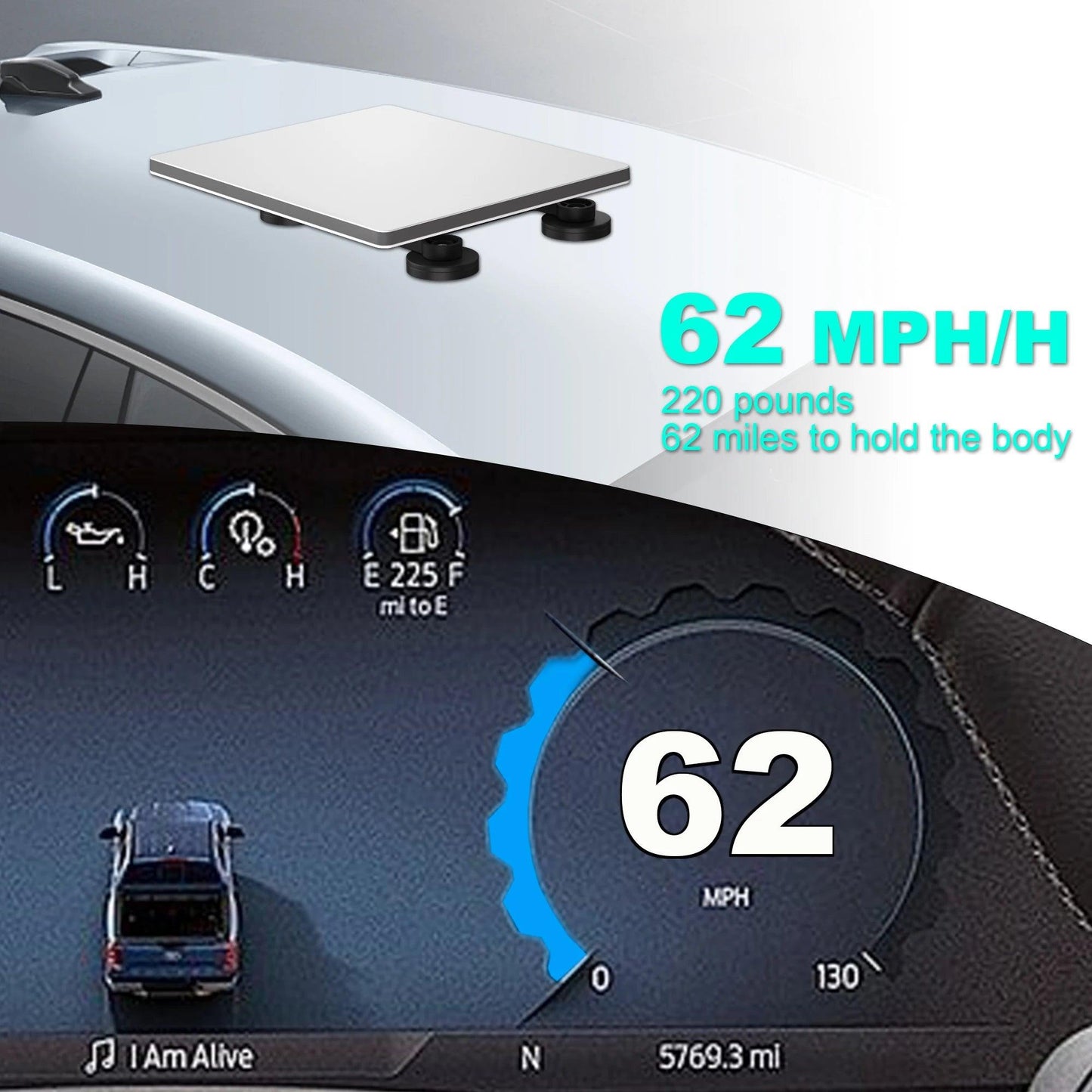 For Starlink Mini roof mounting bracket, 4 magnetic bases, magnetic mounting bracket for Starlink mini Internet kit satellites Starlink Mini Mount