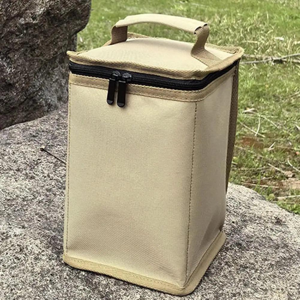 Fuel Tank Bag Impact resistant Storage Bag Portable Camping Lantern Gas Tank Storage Bag with Soft Lining for Outdoor Butane Storage Bag
