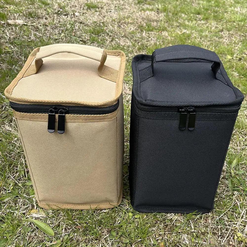 Fuel Tank Bag Impact resistant Storage Bag Portable Camping Lantern Gas Tank Storage Bag with Soft Lining for Outdoor Butane Storage Bag