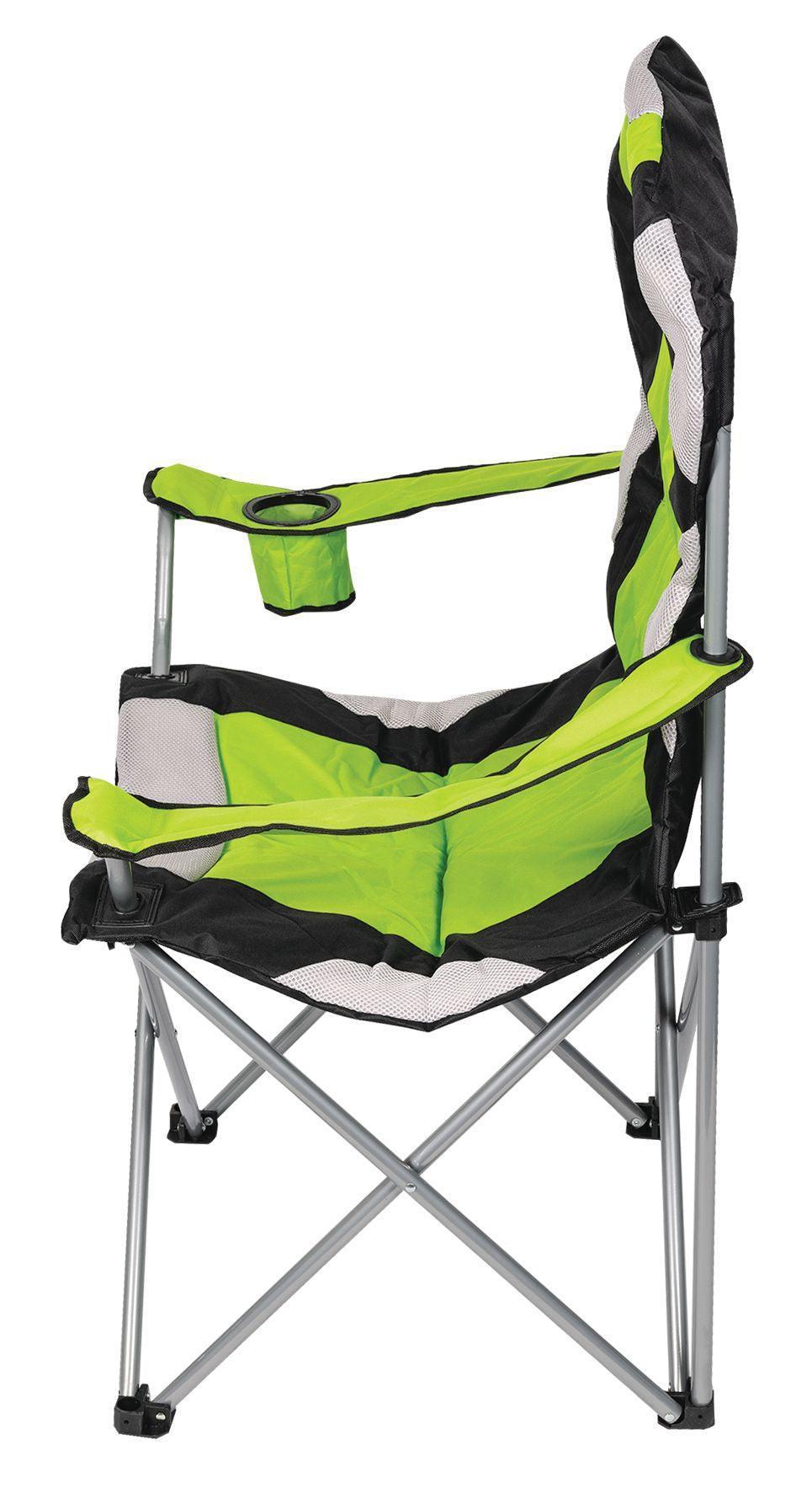 High Back Padded Camp Chair With Cup Holder Camp Chairs