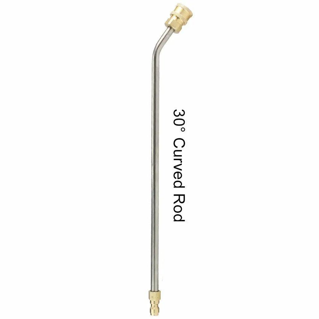 High - pressure Extension Rod For Car Washer Water Gun 1/4 inch Quick Connect Angle 30/90 degree U type Curved Head Wand Lance - High Pressure Extension Rod - Open Cut Off - Grid