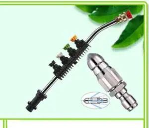 High - pressure Extension Rod For Car Washer Water Gun 1/4 inch Quick Connect Angle 30/90 degree U type Curved Head Wand Lance - High Pressure Extension Rod - Open Cut Off - Grid