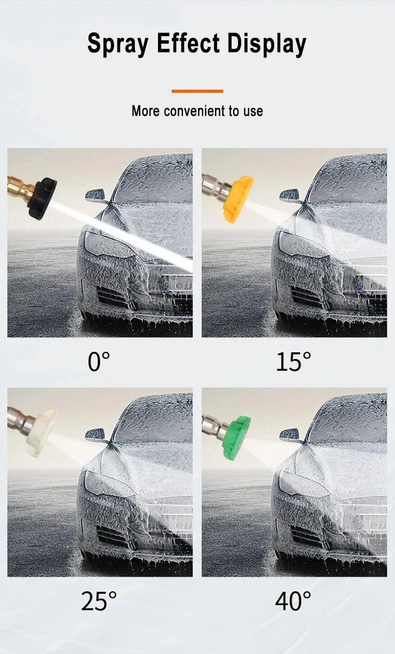 High Pressure Washer Gun High Pressure Water Spray Gun Jet Washer Car Wash Power Washer Spray Gun with 1/4" Quick Connector - High Pressure Washer Gun - Open Cut Off - Grid