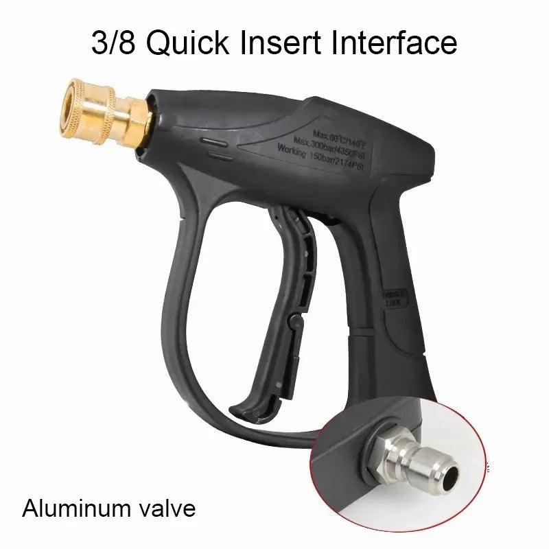 High Pressure Washer Gun High Pressure Water Spray Gun Jet Washer Car Wash Power Washer Spray Gun with 1/4" Quick Connector - High Pressure Washer Gun - Open Cut Off - Grid
