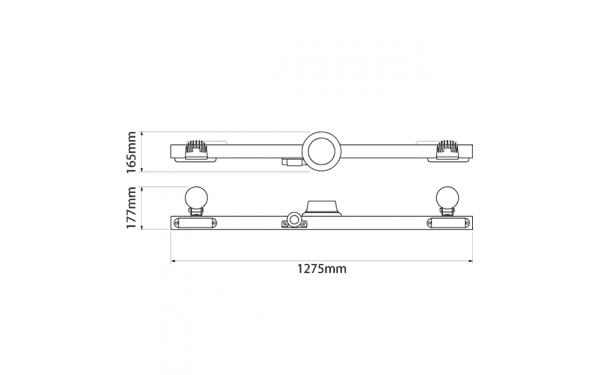 Ionnic Mine Bar 1275mm (BBS Alarm / Worklamps) Mine Bar / High Lights