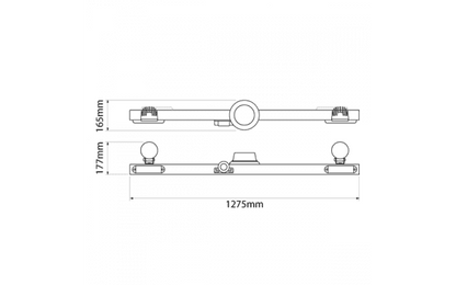 Ionnic Mine Bar 1275mm (BBS Alarm / Worklamps) Mine Bar / High Lights