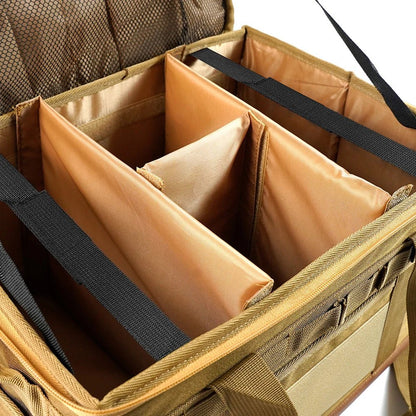 Large Zipper Camping Bag Anti-crash Stove Cookware Carrying Bag Multifunctional Durable Camping Accessories Storage Organizer Camp Cooking