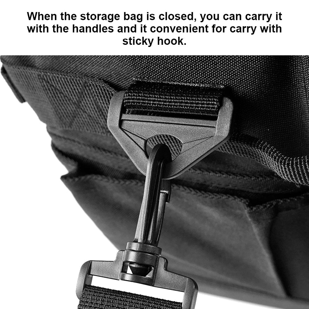 Large Zipper Camping Bag Anti-crash Stove Cookware Carrying Bag Multifunctional Durable Camping Accessories Storage Organizer Camp Cooking