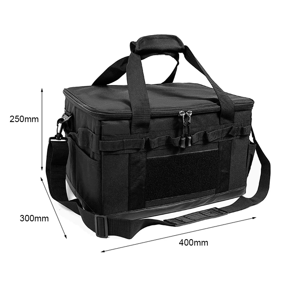 Large Zipper Camping Bag Anti-crash Stove Cookware Carrying Bag Multifunctional Durable Camping Accessories Storage Organizer Camp Cooking