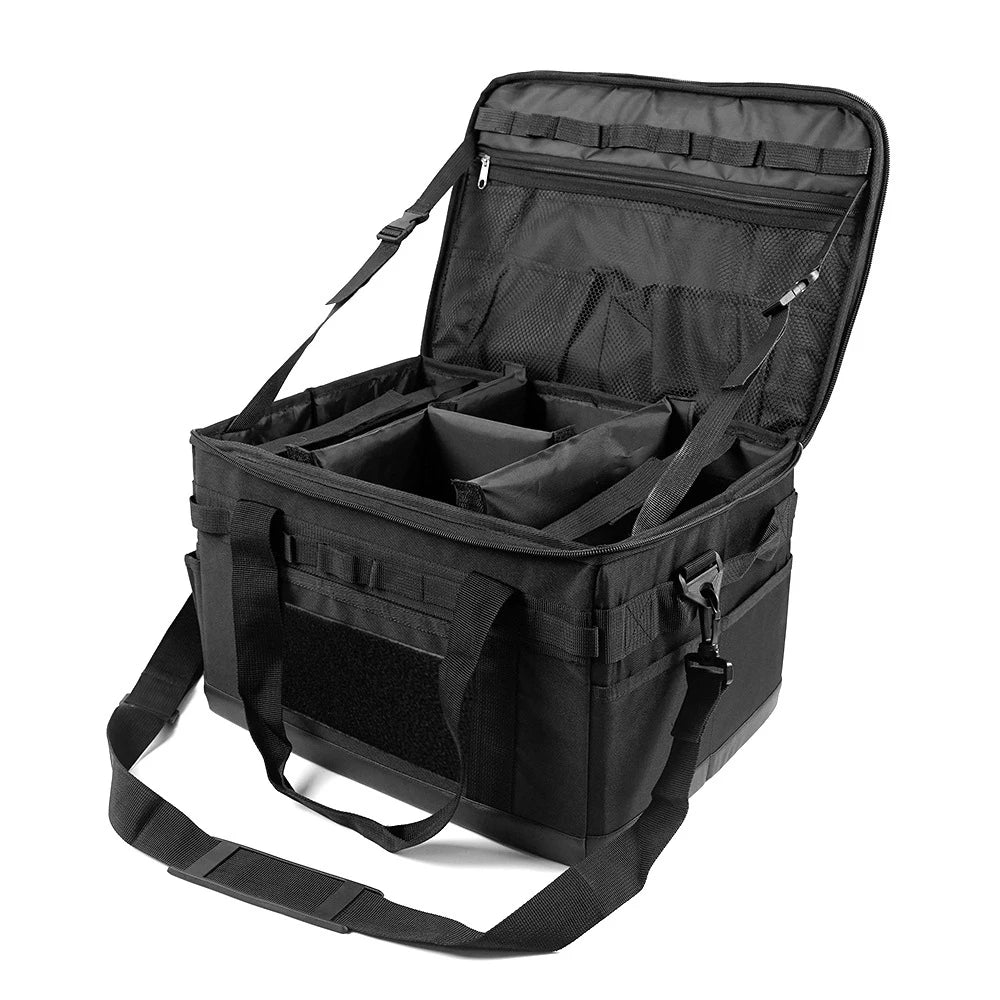 Large Zipper Camping Bag Anti-crash Stove Cookware Carrying Bag Multifunctional Durable Camping Accessories Storage Organizer Camp Cooking