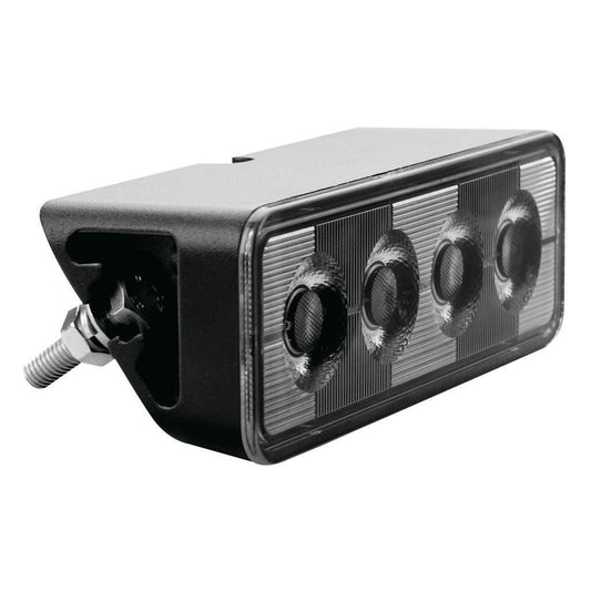 Led Angled Worklamp Flood Beam 70 Deg 9 - 36V 24W 4 Leds Black Hsng 2,800 Lumens - LED Work Lamps - Hulk 4x4