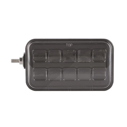 Led Rectangle Flood Beam Worklamp 100 Deg 9 - 36V 10 Led’s 5,600 Lumens LED Work Lamps