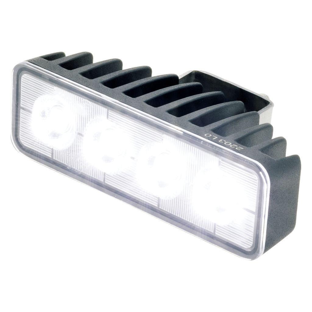 Led Rectgl Worklamp Flood Beam 70 Deg 9-36V 24W 4 Leds Black HSNG 2,400 Lumens LED Work Lamps