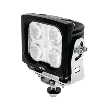 Led Square Worklamp Flood Beam 9 - 36V 43W 4 Leds Slim Blk HSNG 5,400 Lumens IP69K - LED Work Lamps - Hulk 4x4