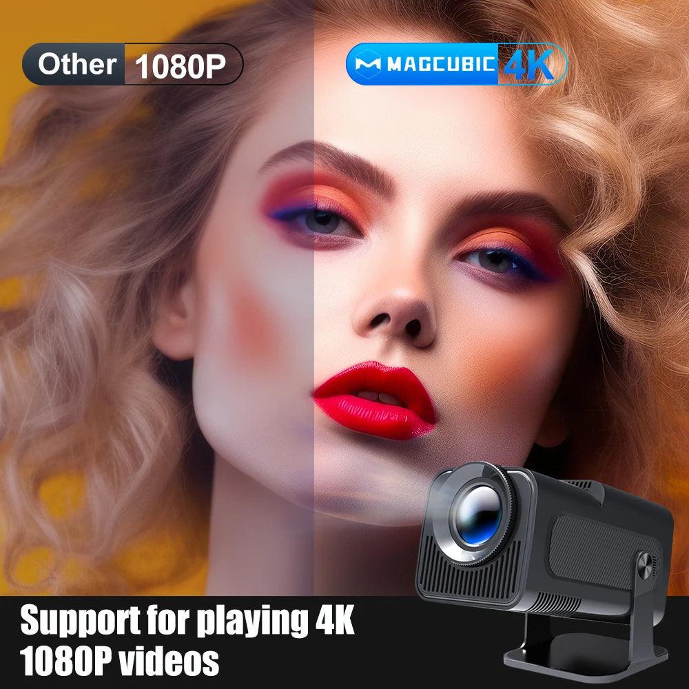 Magcubic Android 11 390ANSI HY320 Projector 4K Native 1080P Dual Wifi6 BT5.0 Cinema Outdoor Portable Projetor Upgrated HY300 Android Projecta
