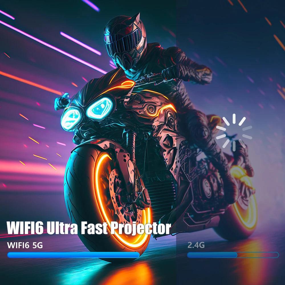 Magcubic Android 11 390ANSI HY320 Projector 4K Native 1080P Dual Wifi6 BT5.0 Cinema Outdoor Portable Projetor Upgrated HY300 Android Projecta