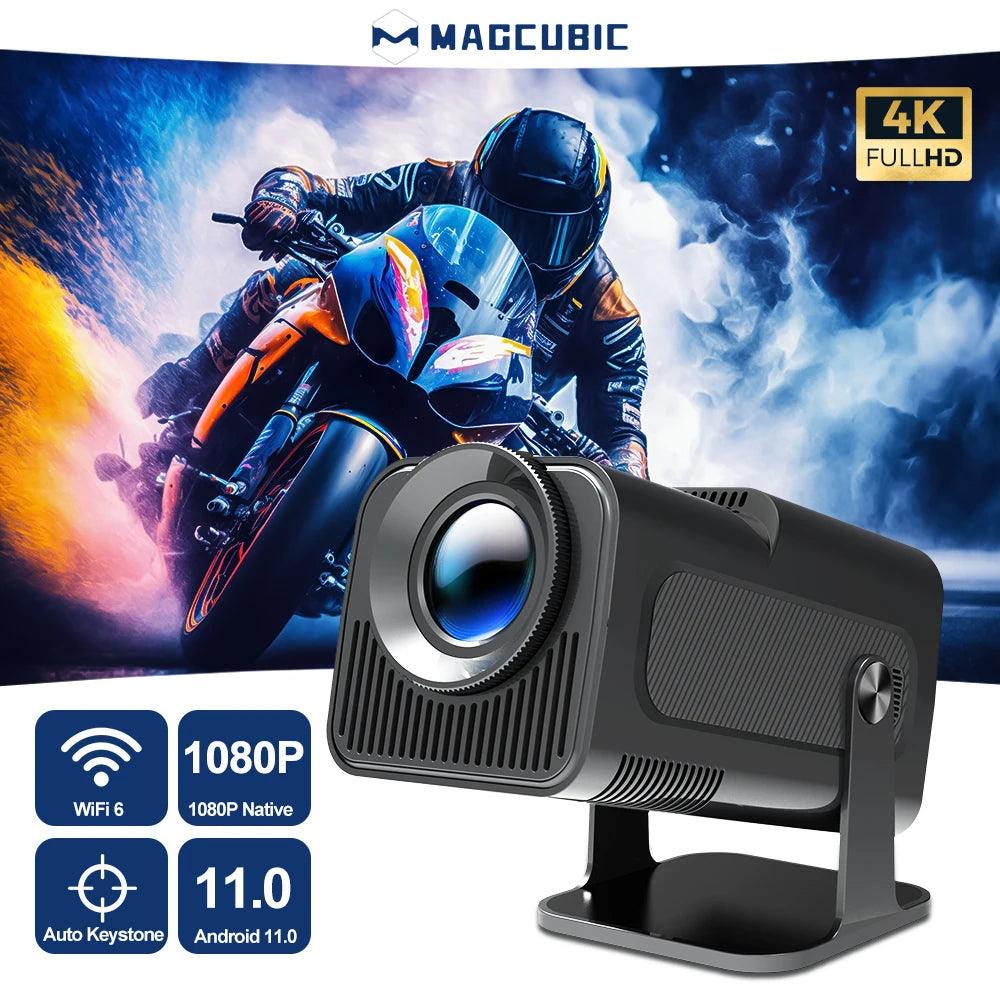 Magcubic Android 11 390ANSI HY320 Projector 4K Native 1080P Dual Wifi6 BT5.0 Cinema Outdoor Portable Projetor Upgrated HY300 Android Projecta