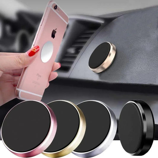 Magnetic Car Phone Holder Universal Car Phone Stand for iPhone Xiaomi Huawei Samsung Dashboard Wall Mounted Car Magnet Sticker - Car Phone Holder - Open Cut Off - Grid