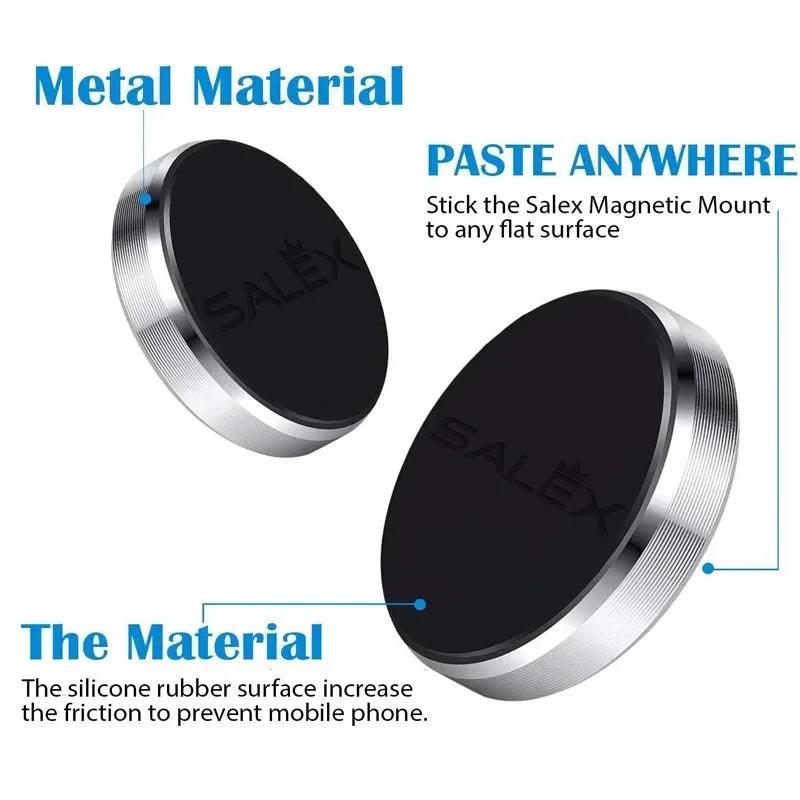Magnetic Car Phone Holder Universal Car Phone Stand for iPhone Xiaomi Huawei Samsung Dashboard Wall Mounted Car Magnet Sticker - Car Phone Holder - Open Cut Off - Grid