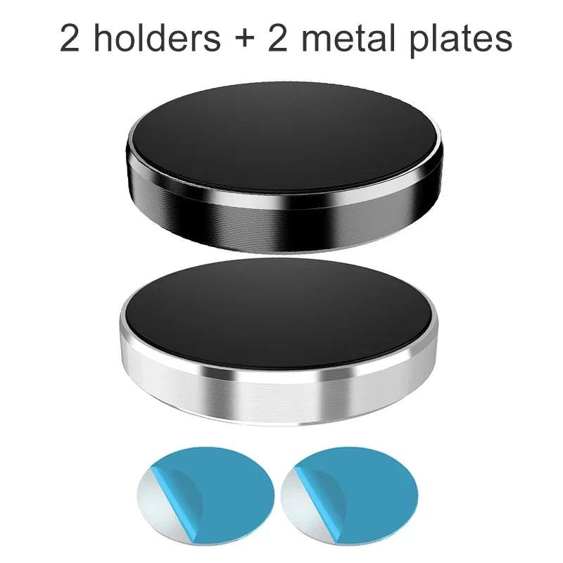 Magnetic Car Phone Holder Universal Car Phone Stand for iPhone Xiaomi Huawei Samsung Dashboard Wall Mounted Car Magnet Sticker - Car Phone Holder - Open Cut Off - Grid
