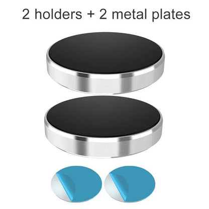 Magnetic Car Phone Holder Universal Car Phone Stand for iPhone Xiaomi Huawei Samsung Dashboard Wall Mounted Car Magnet Sticker - Car Phone Holder - Open Cut Off - Grid
