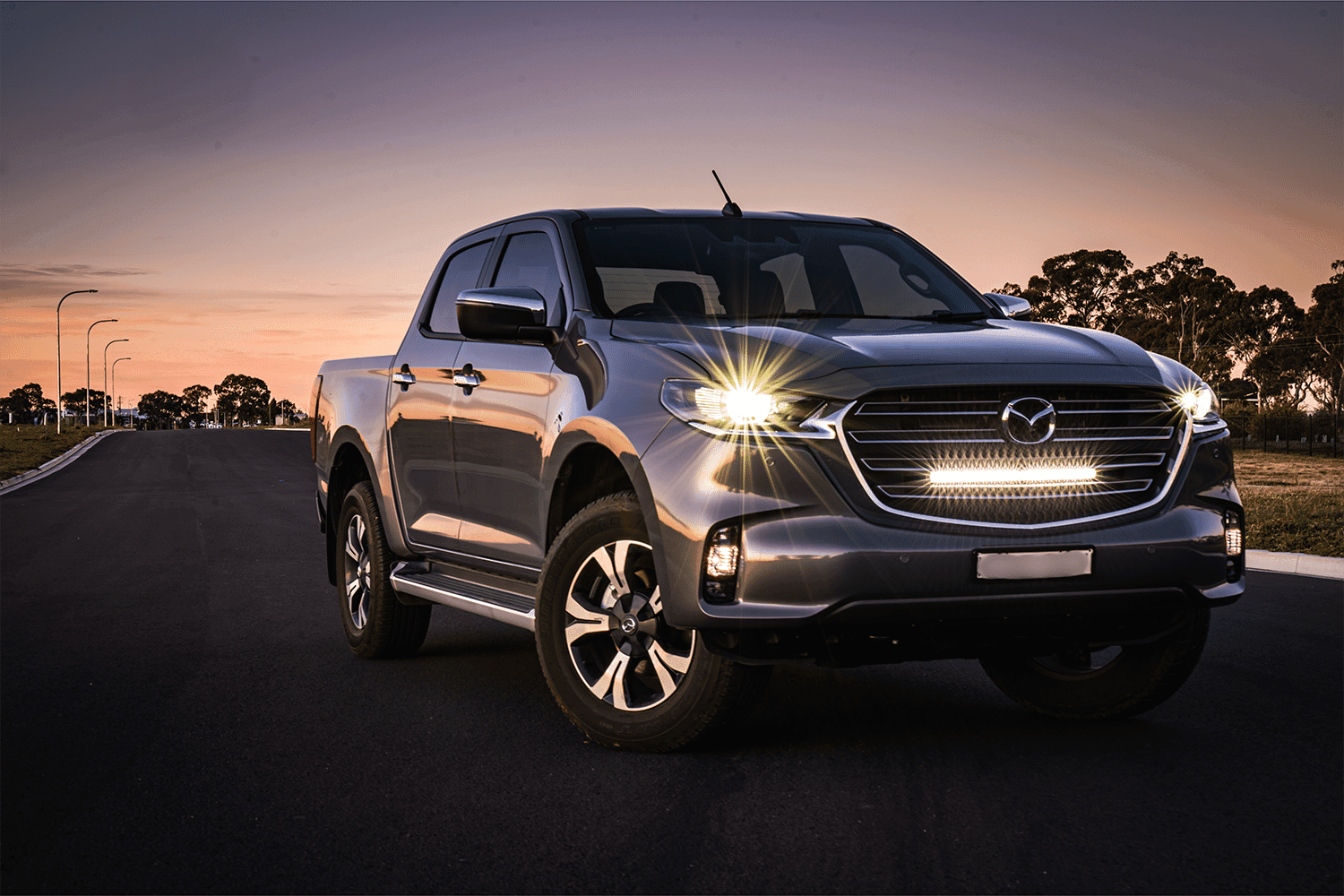 Mazda BT-50 2021-on Behind Grille Light Bar Kit Behind Grille Integration Kit
