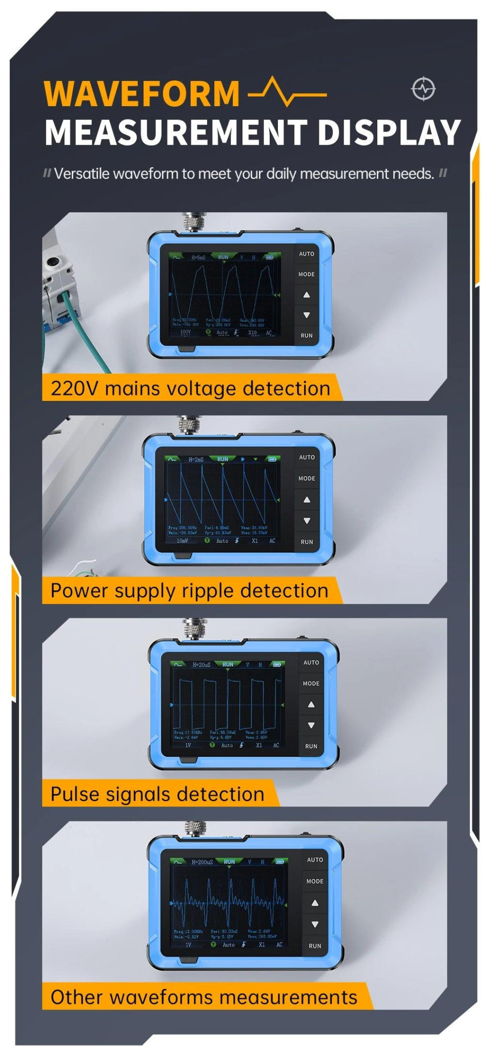 Mini Handheld Digital 2 In 1 Oscilloscope DSO510 DSO153 DSO153 Oscilloscope