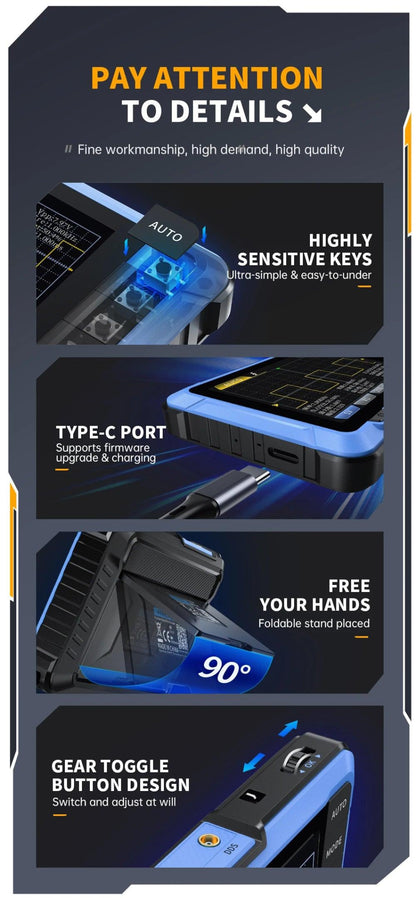 Mini Handheld Digital 2 In 1 Oscilloscope DSO510 DSO153 DSO153 Oscilloscope