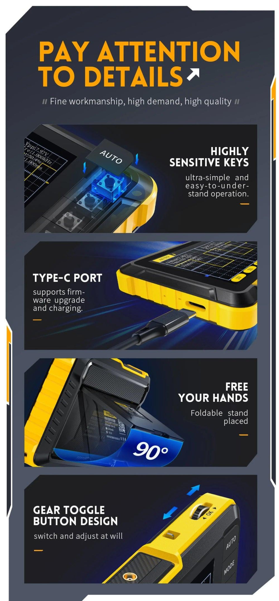 Mini Handheld Digital Oscilloscope DSO152 Oscilloscope