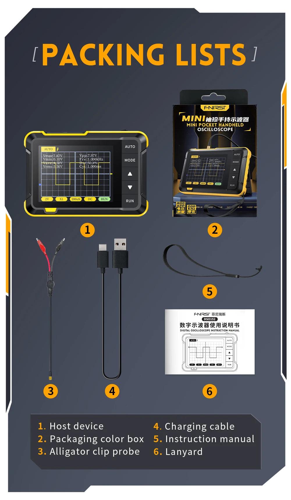 Mini Handheld Digital Oscilloscope DSO152 Oscilloscope