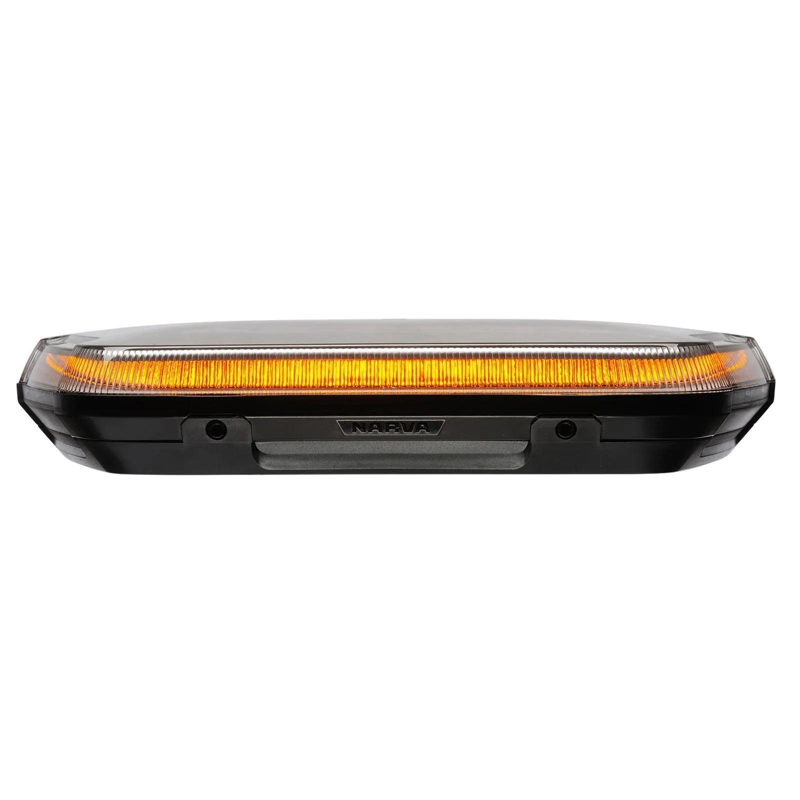 Narva 12/80V Aerotech Low Profile Amber LED Bar Clear Lens (PERMANENT MOUNT) 380mm LED Warning Lamps