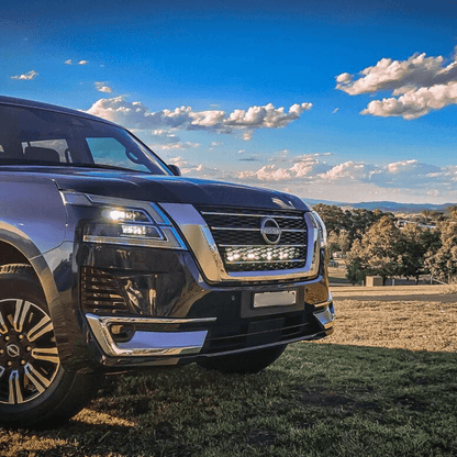 Nissan Patrol Y62 Series 5 2020-on Behind Grille Light Bar Kit