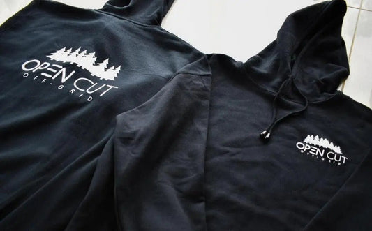 Off - Grid Hoodie (Black) - Off - Grid Hoodie - Open Cut Off - Grid