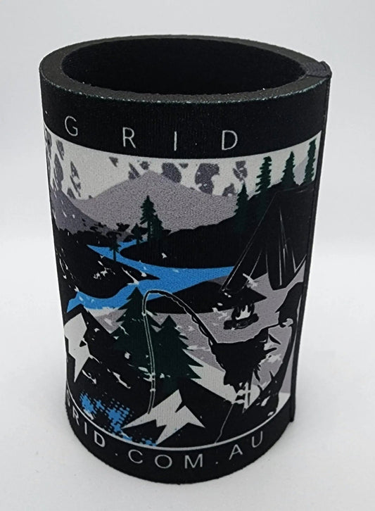 Off - Grid Stubby Cooler - Stubby Cooler - Open Cut Off - Grid