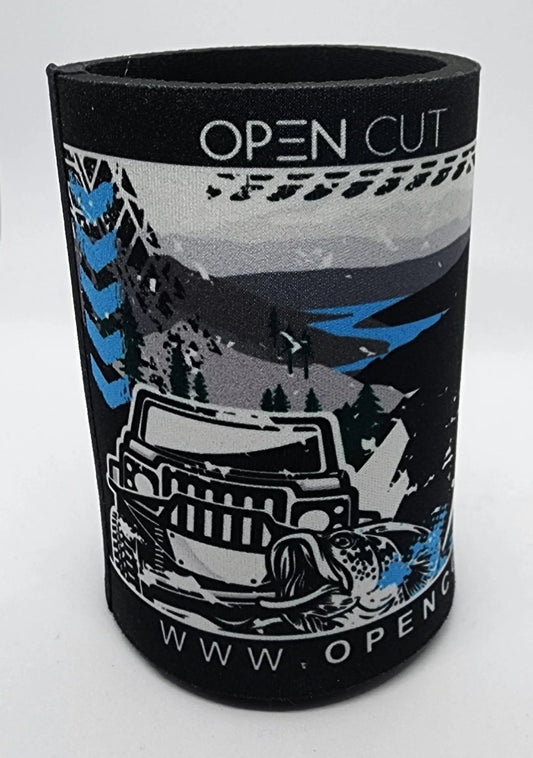 Off - Grid Stubby Cooler - Stubby Cooler - Open Cut Off - Grid