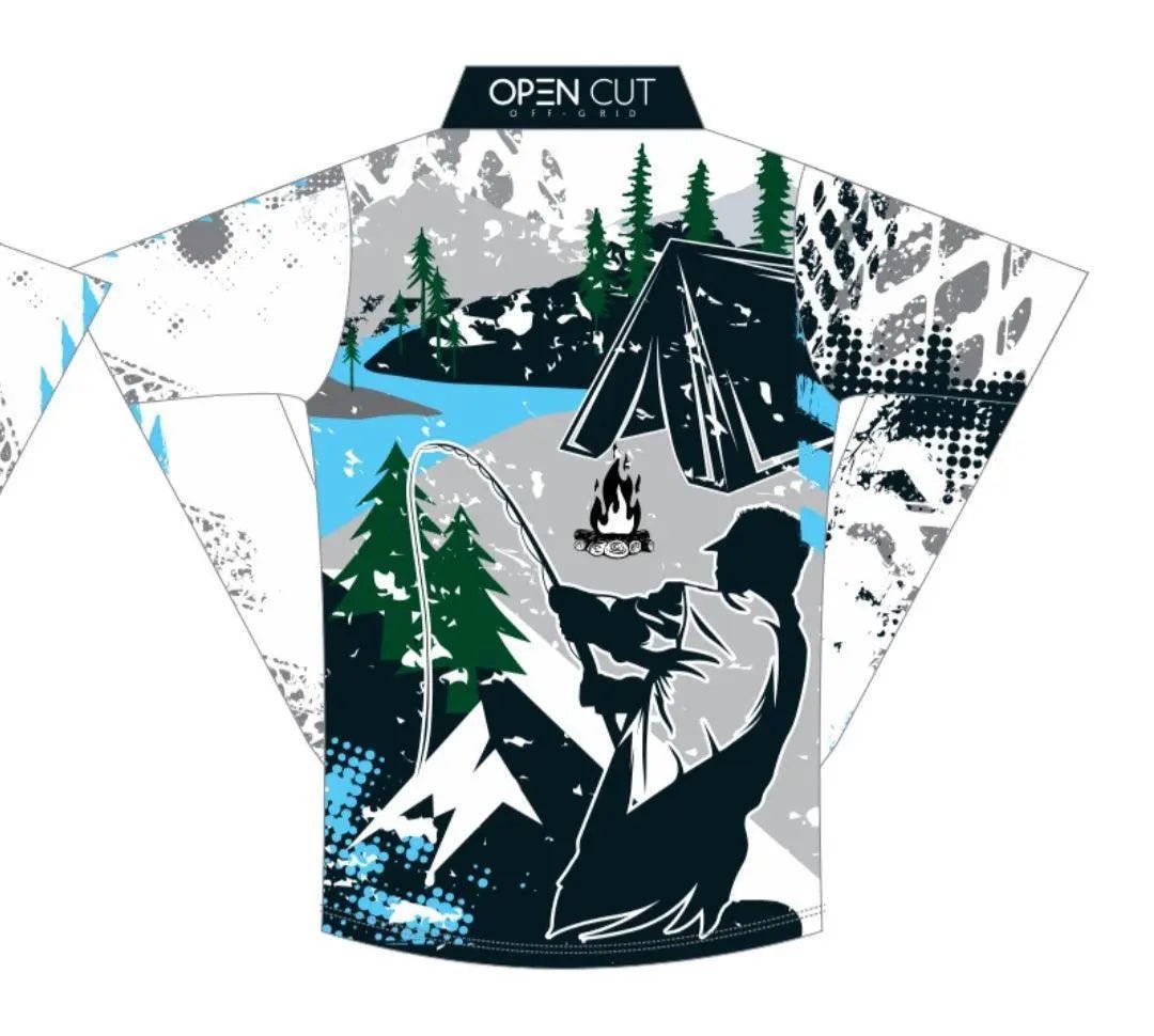 Open Cut Off-Grid Fishing Shirt Fishing Shirt