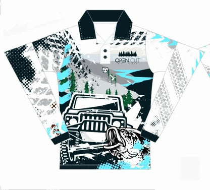 Open Cut Off-Grid Fishing Shirt Fishing Shirt