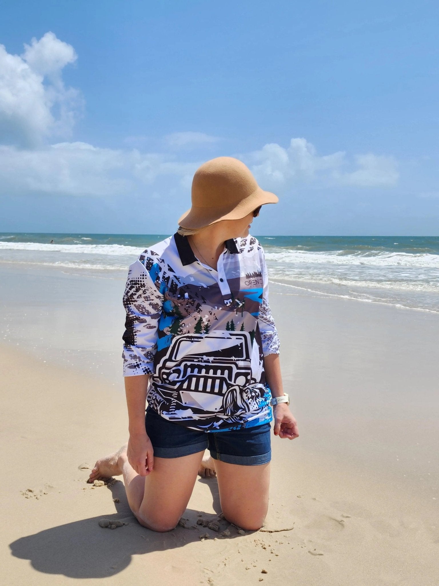 Open Cut Off-Grid Fishing Shirt Fishing Shirt