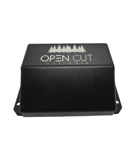 Open Cut Off - Grid Surface Mount Aux Panel (Black) - Surface Mount Accessory Panel - Open Cut Off - Grid