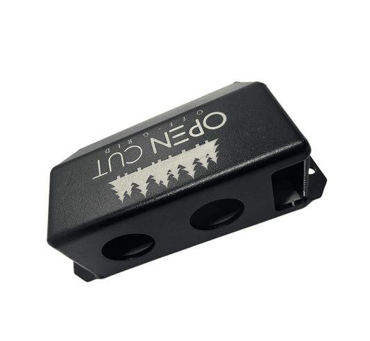 Open Cut Off - Grid Surface Mount Aux Panel (Black) - Surface Mount Accessory Panel - Open Cut Off - Grid