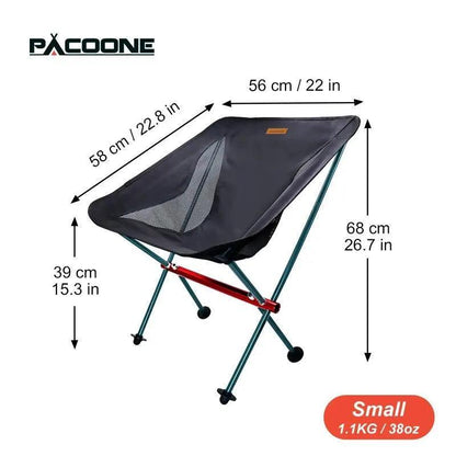 PACOONE Camping Fishing Folding Chair Tourist Beach Chaise Longue Chair for Relaxing Foldable Leisure Travel Furniture Picnic Camp Chairs