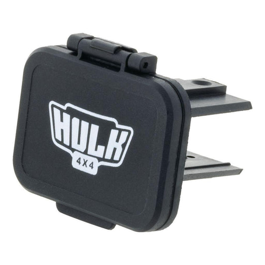 Pkt 1 Black Plastic Cover T/S 50AMP Connector W/ Flip Lid - Flush Mount Accessory Panel - Hulk 4x4