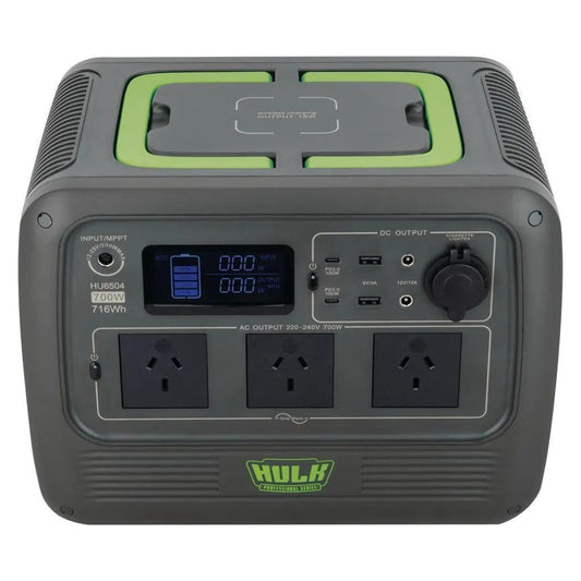 Portable Power Station (With 700w Pure Sine Wave Inverter) - Battery Box - Hulk 4x4