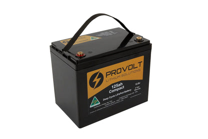 Provolt Compact 125ah Deep Cycle Lithium Battery Compact 12v Lithium Battery