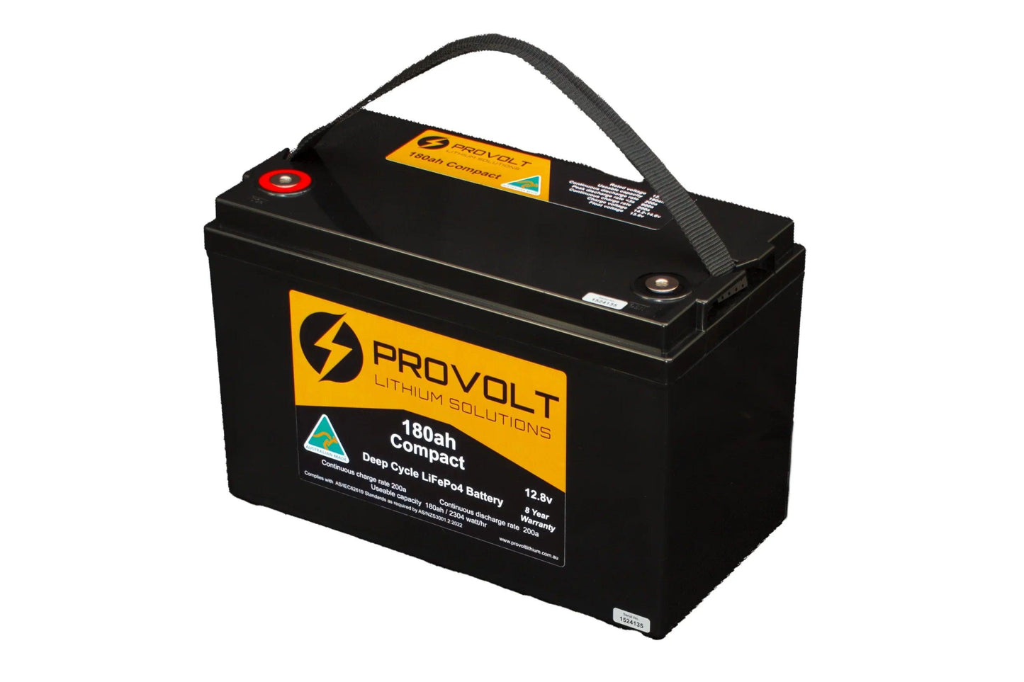 Provolt Compact 180ah Deep Cycle Lithium Battery Compact 12v Lithium Battery