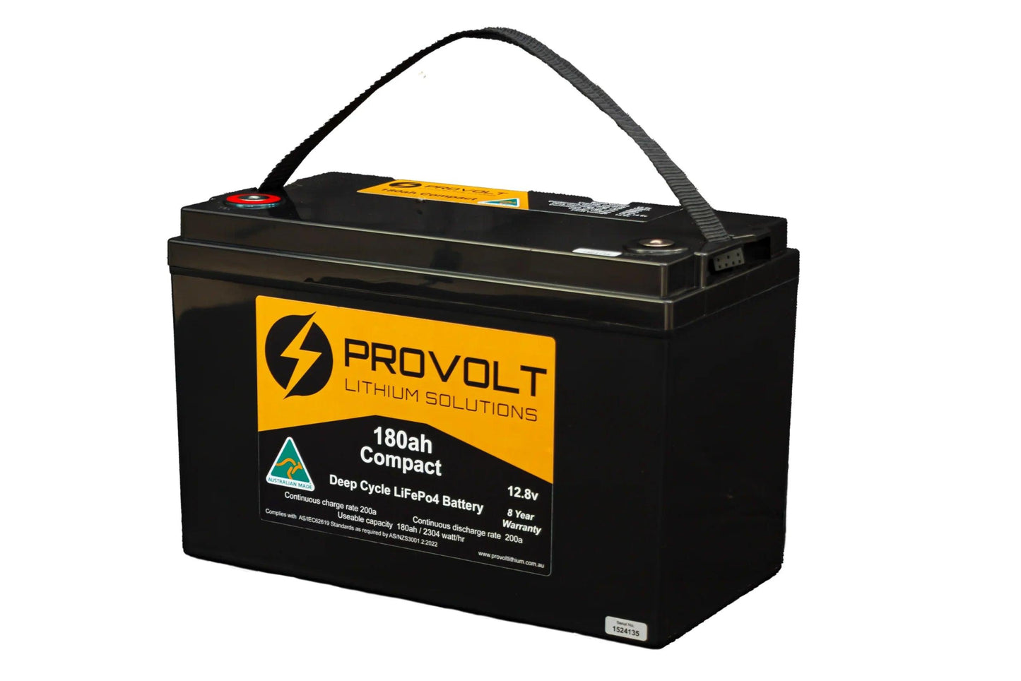 Provolt Compact 180ah Deep Cycle Lithium Battery Compact 12v Lithium Battery