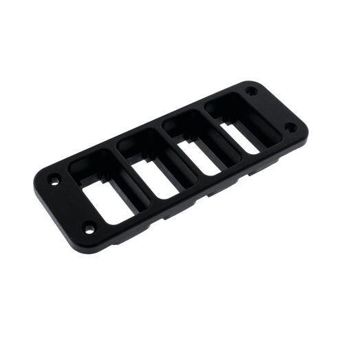 Quad Flush Mount Switch Panel - Early Toyota - Flush Mount Accessory Panel - Hulk 4x4