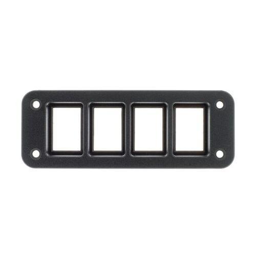 Quad Flush Mount Switch Panel - Late Toyota - Flush Mount Accessory Panel - Hulk 4x4